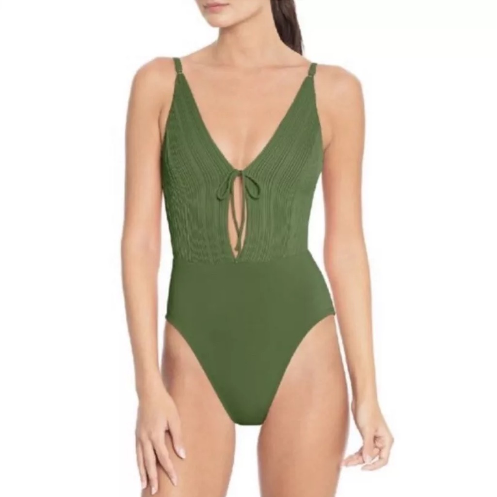 Robin Piccone Lily One Piece Swimsuit | Basil | One Piece | Swimsuit | Nwt
